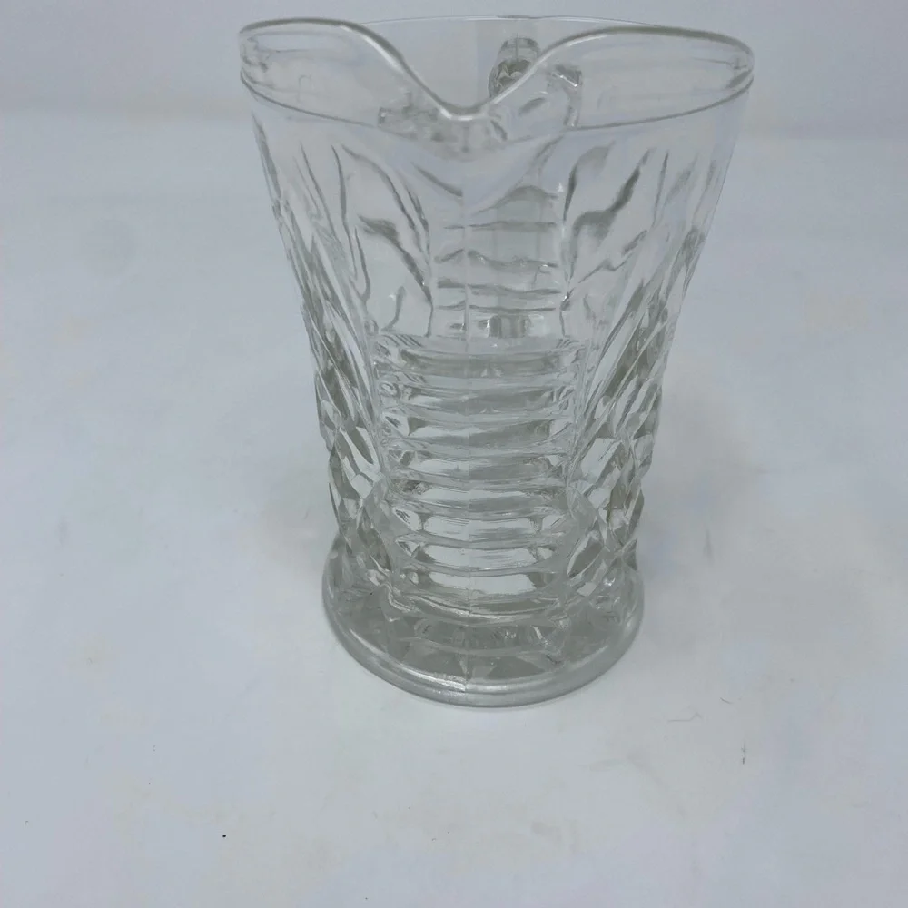 Vintage Glass Cream Pitcher